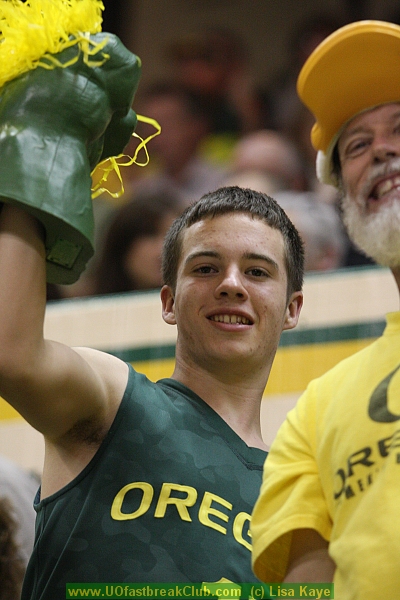 Half-time score:  UO 41, New Mexico 36