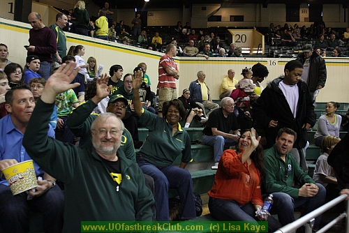 Family Corner at Mac Court!  Players families and guests often can be found cheering in Section 16.